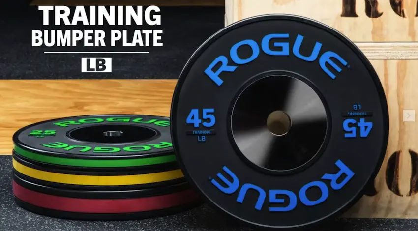 Rogue Fitness Black LB Training Bumper Plates
